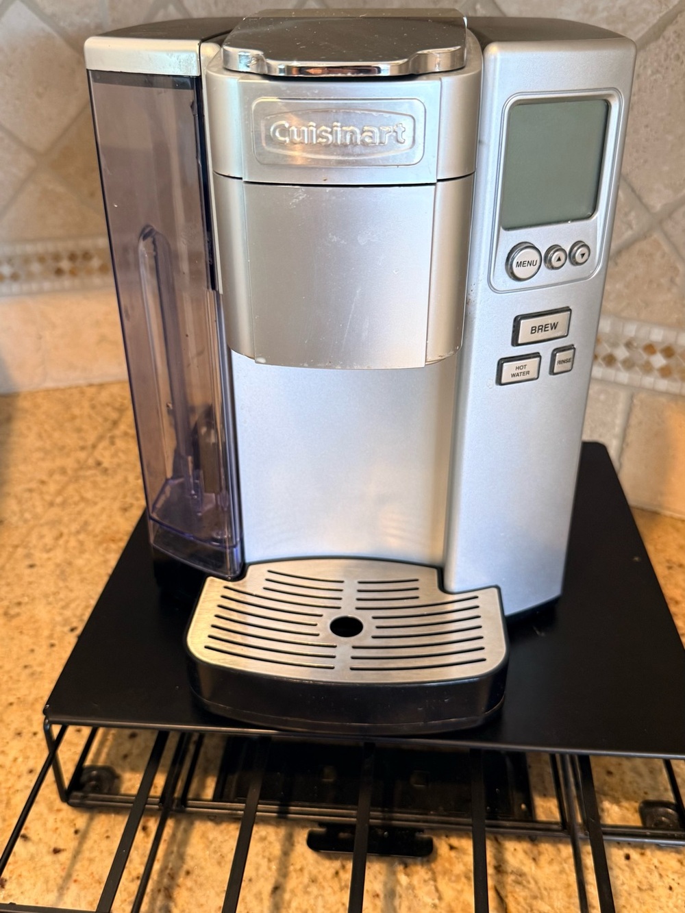Cuisinart Silver and Clear Single-Serve Coffee Brewer